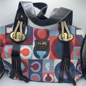 Rare Y2K Coach Op Art Tote bag